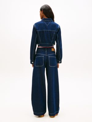 Женские куртки Tommy Hilfiger Tommy Jeans Cropped Denim Zip Jacket — фото 4