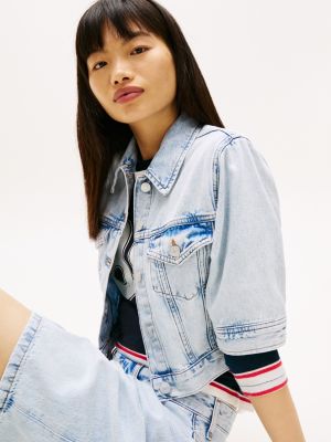 Женские куртки Tommy Hilfiger Tommy Jeans Short-Sleeve Denim Jacket — фото 2