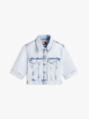 Женские куртки Tommy Hilfiger Tommy Jeans Short-Sleeve Denim Jacket — фото 5