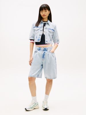 Женские куртки Tommy Hilfiger Tommy Jeans Short-Sleeve Denim Jacket — фото 3