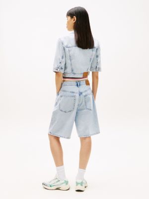 Женские куртки Tommy Hilfiger Tommy Jeans Short-Sleeve Denim Jacket — фото 4