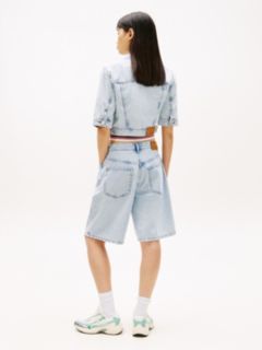 Tommy Jeans Short-Sleeve Denim Jacket — Denim Light 4