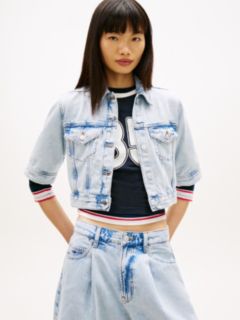 Tommy Jeans Short-Sleeve Denim Jacket — Denim Light 1