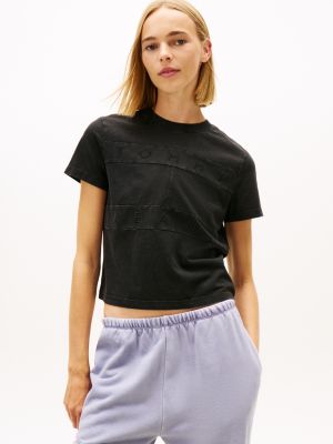 Tommy Jeans Tonal Logo T-Shirt, Black