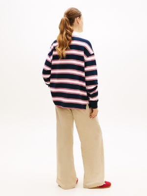 Женские джинсы Tommy Hilfiger Tommy Jeans Relaxed Stripe Rugby — фото 4