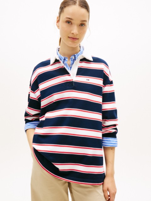 Женские джинсы Tommy Hilfiger Tommy Jeans Relaxed Stripe Rugby