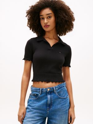 Tommy Jeans Lettuce-Trim Sweater Polo