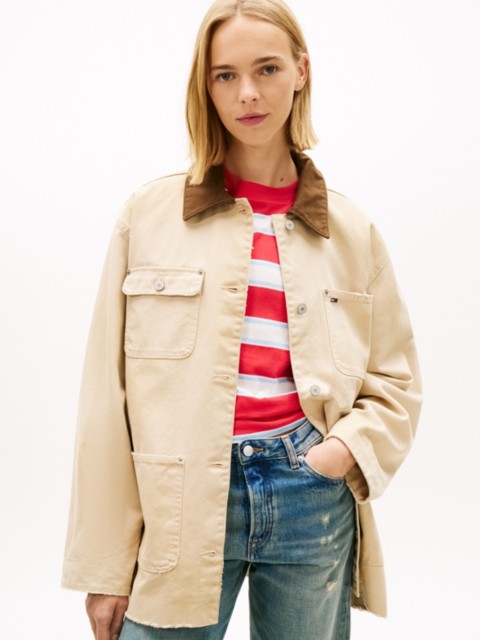 Женские куртки Tommy Hilfiger Tommy Jeans Oversized Barn Jacket