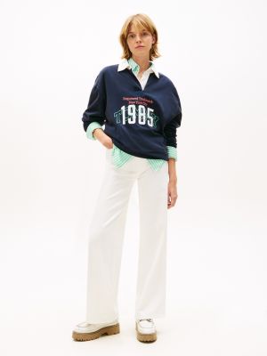 Tommy Jeans High-Rise Wide Leg Jean, Denim White