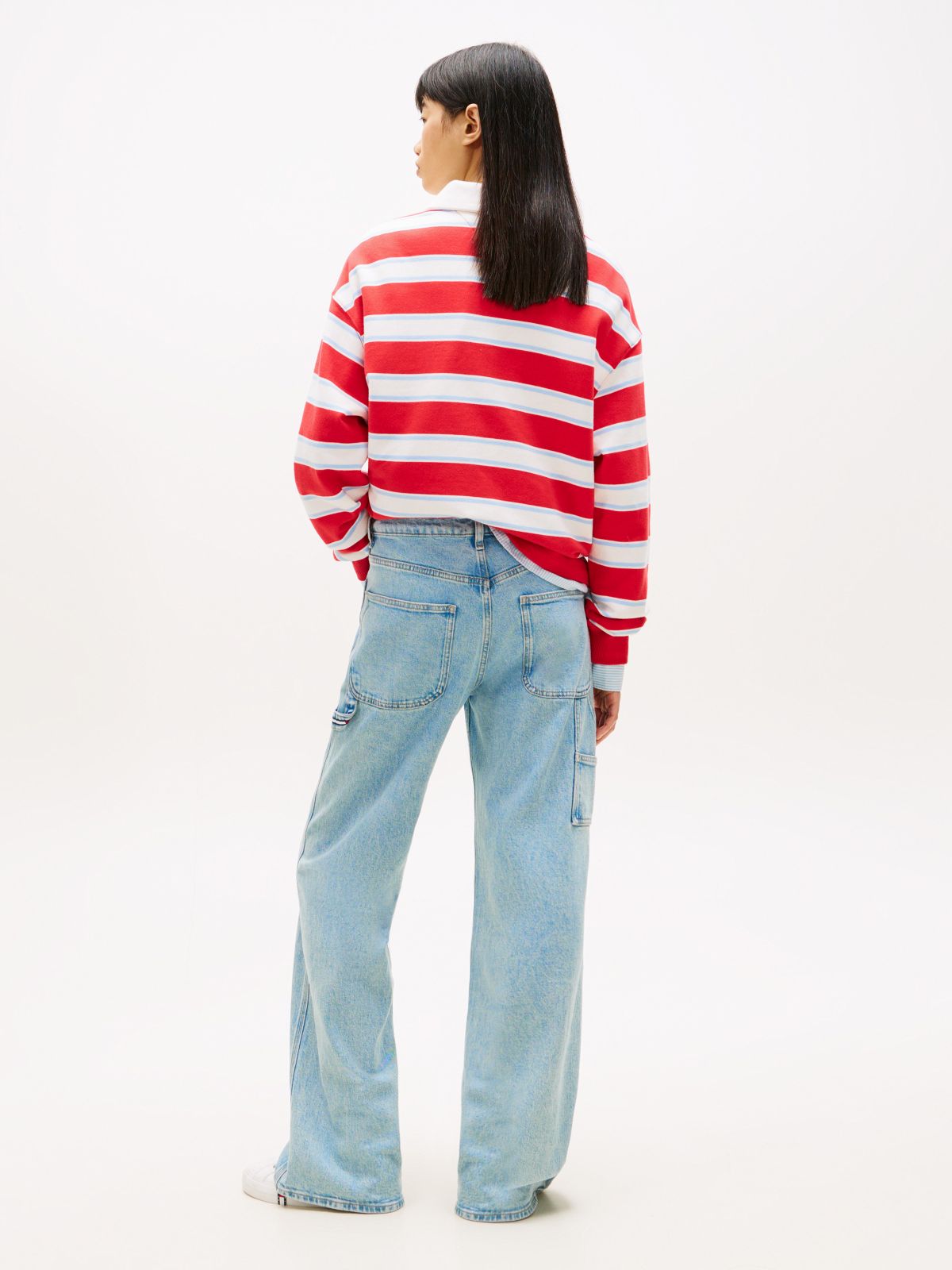Tommy Jeans Distressed Straight Jean — Denim Light