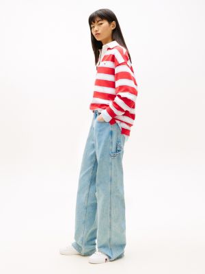 Tommy Jeans Distressed Straight Jean, Denim Light