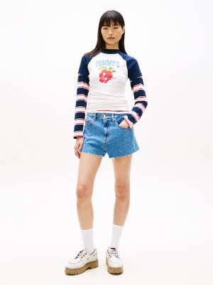 Женские джинсы Tommy Hilfiger Tommy Jeans Raw Hem Denim Short — фото 2