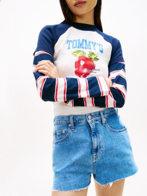 Женские джинсы Tommy Hilfiger Tommy Jeans Raw Hem Denim Short — фото 3