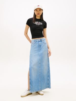 Tommy Jeans High-Rise Denim Maxi Skirt