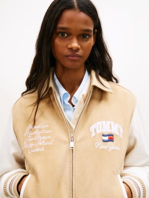 Женские куртки Tommy Hilfiger Tommy Jeans Suede Varsity Jacket — фото 2