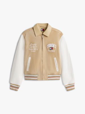 Женские куртки Tommy Hilfiger Tommy Jeans Suede Varsity Jacket — фото 5