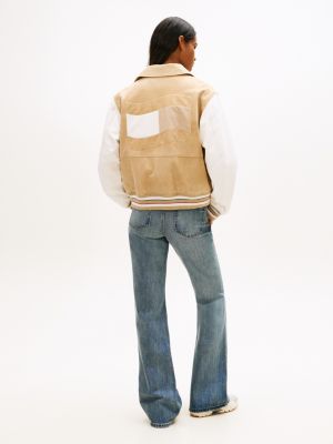 Женские куртки Tommy Hilfiger Tommy Jeans Suede Varsity Jacket — фото 4