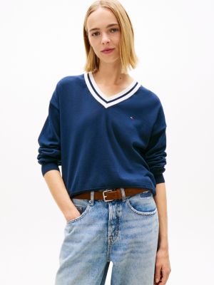 Tommy Jeans Relaxed Fit V-Neck Sweater from Tommy Hilfiger - $65.40