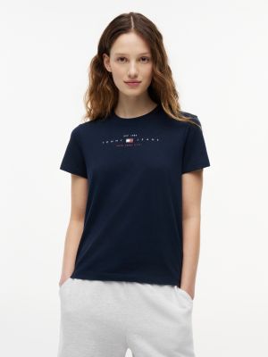 Tommy Jeans Logo Lightweight T-Shirt, Dark Night Navy