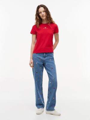 Женские футболки Tommy Hilfiger Tommy Jeans Logo Lightweight T-Shirt — фото 2