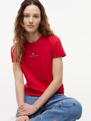 Женские футболки Tommy Hilfiger Tommy Jeans Logo Lightweight T-Shirt — фото 3