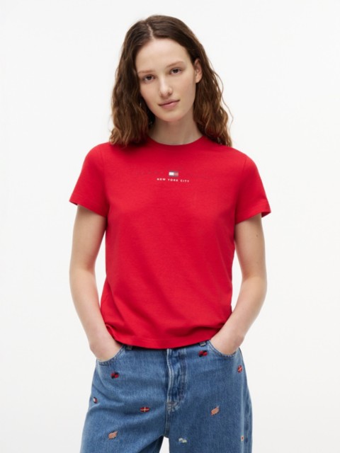 Женские футболки Tommy Hilfiger Tommy Jeans Logo Lightweight T-Shirt