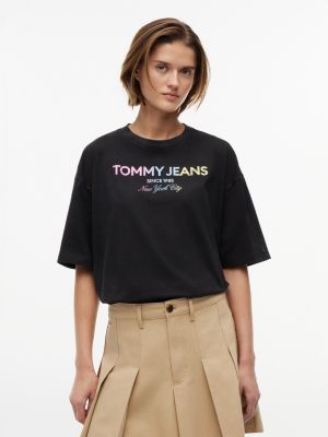 Tommy Jeans Crystal Logo T-Shirt, Black