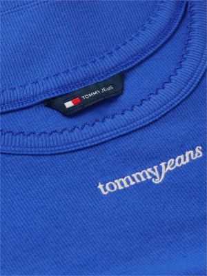 Женские джинсы Tommy Hilfiger Tommy Jeans Slim Fit Rib-Knit Tank Top — фото 6