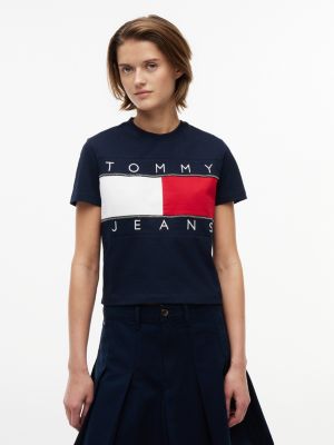Tommy Jeans Big Flag Logo T-Shirt, Dark Night Navy