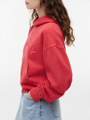 Женские джинсы Tommy Hilfiger Tommy Jeans Boxy Fit Garment-Dyed Hoodie — фото 3