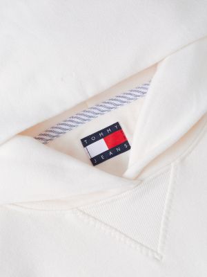 Женское худи Tommy Jeans Boxy Fit Garment-Dyed, цвет: Белый — фото 6