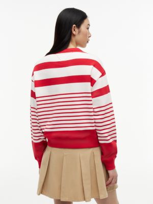 Женские джинсы Tommy Hilfiger Tommy Jeans Relaxed Striped Sweatshirt — фото 4