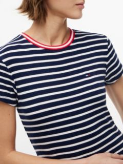 Tommy Jeans Fit & Flare Mini Dress — Navy Blue Stripe 3
