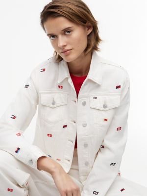 Женские куртки Tommy Hilfiger Tommy Jeans Sailing Flag Denim Jacket — фото 3