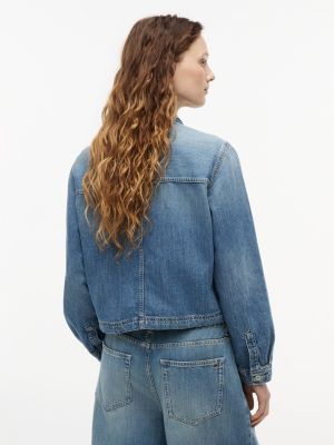 Женские куртки Tommy Hilfiger Tommy Jeans Tie-Hem Denim Chore Jacket — фото 5