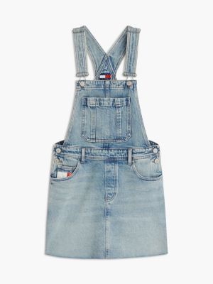 tommy hilfiger denim overall dress Tommy Jeans tommy girl denim overalls dress in dark wash