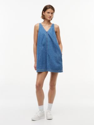 Tommy Jeans Denim Mini Dress, Blue