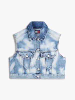 Tommy Jeans Cropped Denim Vest | Tommy Hilfiger Canada