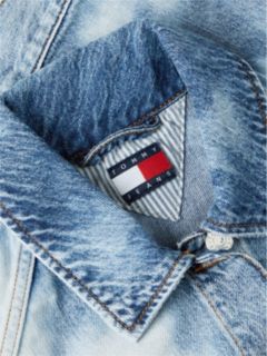 Tommy Jeans Cropped Denim Vest — Denim Light 7