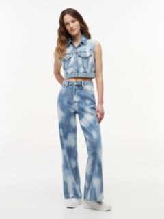 Tommy Jeans Cropped Denim Vest — Denim Light 2