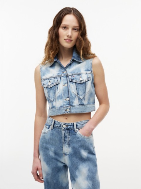 Женские жилеты Tommy Hilfiger Tommy Jeans Cropped Denim Vest