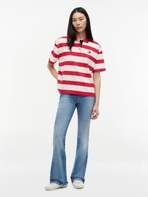 Женские джинсы Tommy Hilfiger Tommy Jeans Relaxed Fit Striped Polo — фото 2