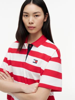 Женские джинсы Tommy Hilfiger Tommy Jeans Relaxed Fit Striped Polo — фото 3