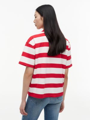 Женские джинсы Tommy Hilfiger Tommy Jeans Relaxed Fit Striped Polo — фото 4
