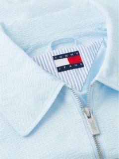 Tommy Jeans Seersucker Zip Jacket — Light Blue 6