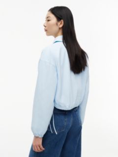 Tommy Jeans Seersucker Zip Jacket — Light Blue 4