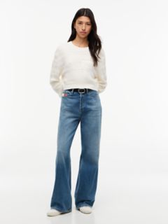 Tommy Jeans Textured Lace-Up Sweater — Ancient White 2