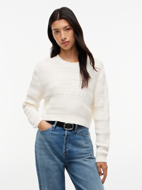Женские джинсы Tommy Hilfiger Tommy Jeans Textured Lace-Up Sweater