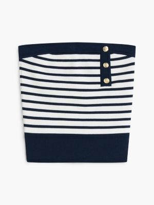 Женские джинсы Tommy Hilfiger Tommy Jeans Striped Bandeau Sweater — фото 5