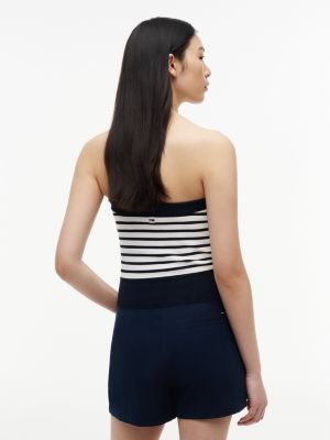 Женские джинсы Tommy Hilfiger Tommy Jeans Striped Bandeau Sweater — фото 4